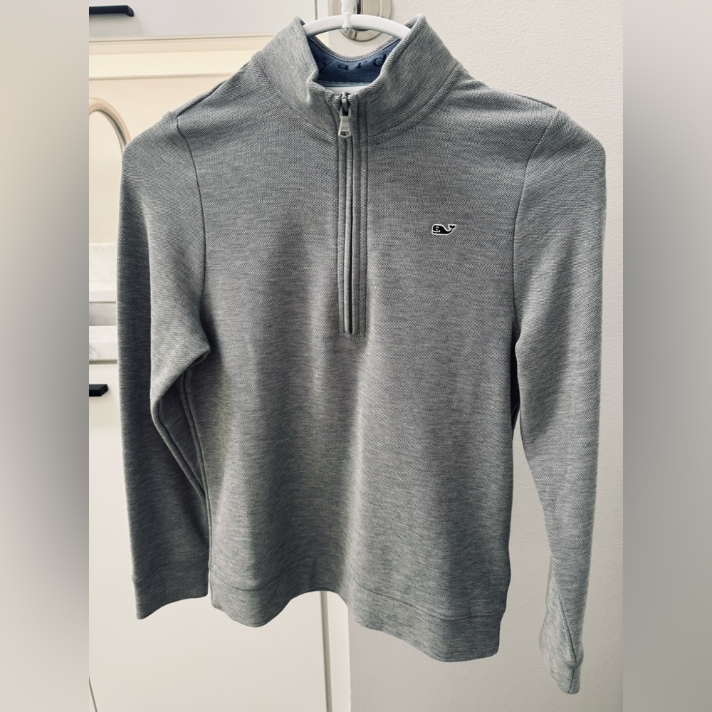 Boy's Vineyard Vines Quarter Zip Pullover, Size Small (8-10)